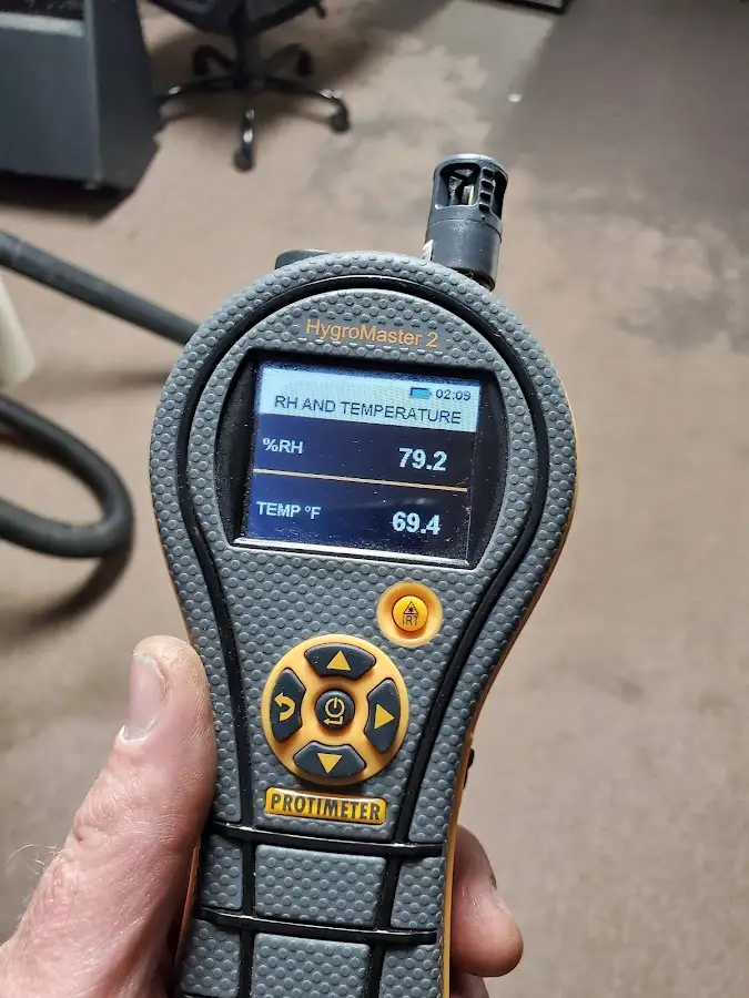 Moisture meter humidity assessment for Fire & Smoke Damage Restoration in North Berwick